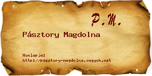 Pásztory Magdolna névjegykártya